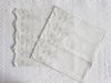 40cm Square Cushion - Antique French Broderie Anglaise on Linen P356