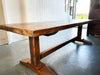 An early 20th Century French Oak Trestle Table