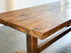 An early 20th Century French Oak Trestle Table