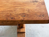 An early 20th Century French Oak Trestle Table