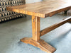 An early 20th Century French Oak Trestle Table