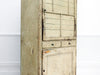 A Late 18th Century French Painted Two Door Cupboard with Red Interior
