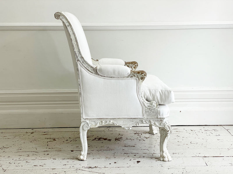 A Decorative 19th Century French Carved Library Chair - European Decorative Furniture uk - Fine Antiques - Antique Furniture uk - Decorative French Antiques -Streett Marburg