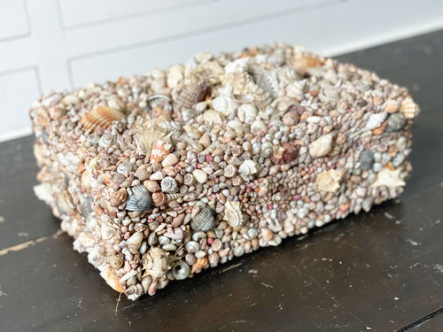 A Large Napoleon III Folk Art Shell Box