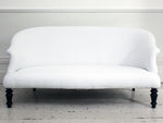 A large Early French Sofa with Curved Back and Serpentine Front