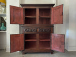 A 17th C French Walnut Louis XIII Four Door Two Drawer Cupboard