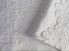 Medium Bolster - Antique French White Embroidered Piqué by Charlotte Casadéjus