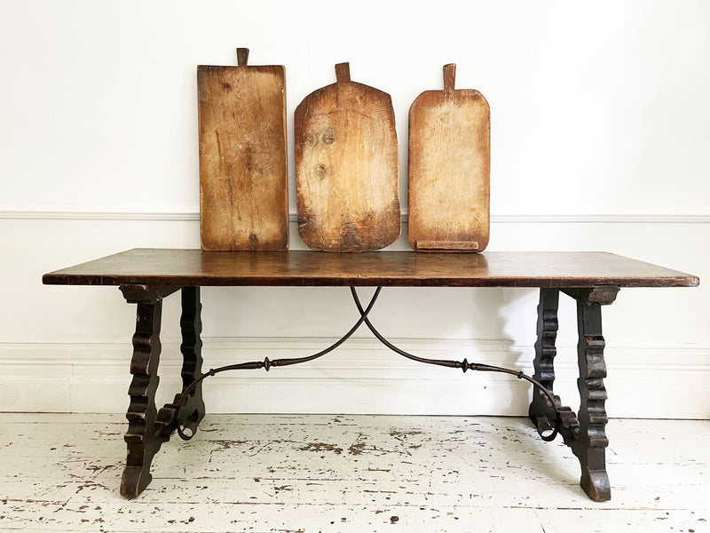 Three Large Antique French Chopping Boards - Sold Separately