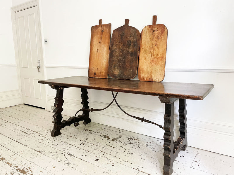 Three Large Antique French Chopping Boards - Sold Separately