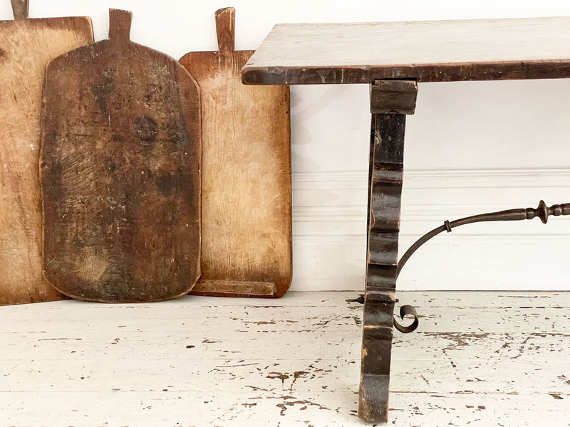 Three Large Antique French Chopping Boards - Sold Separately