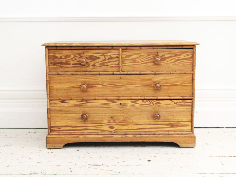 A Howard and Sons Oregon Pine Chest of Drawers Circa 1870