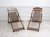 Two Pairs of Cast Iron English Steamer Ship Deckchairs