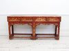 A 19th C Scarlet Japaned Sgrafitto Venetian Sideboard