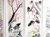 Colourful Antique Japanese Hand Painted Framed Silks - 5 Available