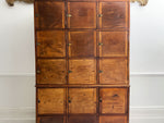 A 19th Century Mahogany Notary Deeds Cabinet with 15 Compartments