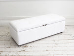 A 19th Century Ottoman with Antique White Linen Covering