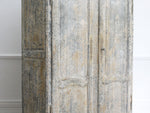 A Decorative 19th Century Blue Grey Painted French Armoire