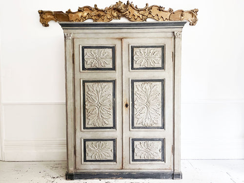 A 19th Century Painted & Carved Italian Armoire