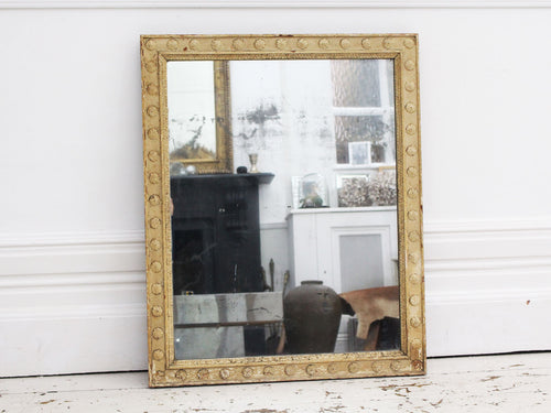 An Regence Period Mercury Mirror with Original Paint and Plate