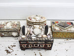 A Decorative Antique Shell Covered Box 1 of 4