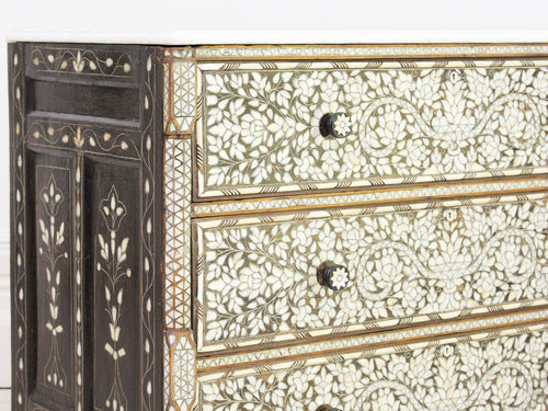 A 19th Century Syrian Commode with Mother of Pearl & Bone Inlay