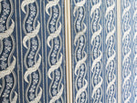 A Triptych of Framed Early 19th C French Blue Patterned Wallpaper - Decorative French Antiques - Streett Marburg
