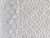 50cm Square Cushion - Antique French Lace on Chanvre