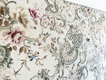 A Very Large 19th C French Framed Silk Embroidery on Linen - Antique French Textiles - Streett Marburg