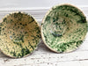 Two Large Decorative Italian Passata Pots with Green Decoration - Sold Separately