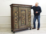 An 18th C Hand Painted Marriage Armoire from Alsace Lorraine - Dated