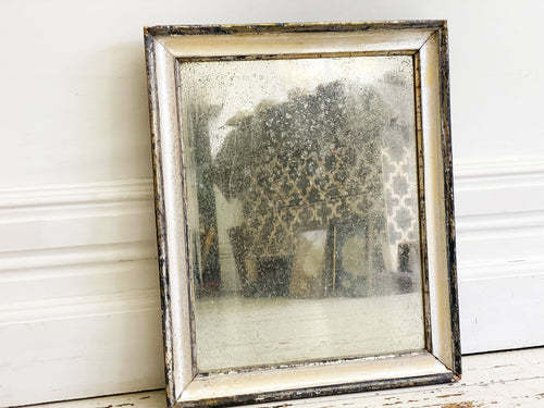 A 19th C French Small Silver Gilt Mirror with Original Mercury Plate - Antique Furniture uk - Decorative French Antiques - Streett Marburg