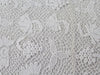 Antique French linen bolster with Irish lace panels by Charlotte Casadéjus