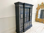 A 19th Italian Decorative Ebonised Ivory Inlay Cupboard