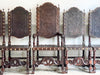 A Set of 19th Century Portuguese Embossed Leather Dining Chairs