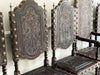 A Set of 19th Century Portuguese Embossed Leather Dining Chairs