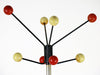 A 1950's atomic coat stand with tripod base