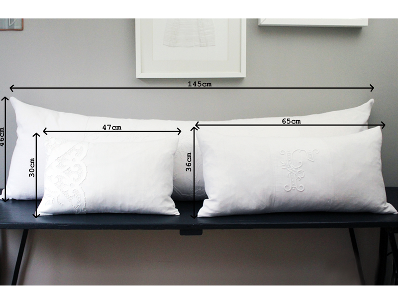 Bolster pillow discount sizes
