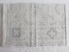 Bolsters - Antique French White on White Cornely Embroidery on Linen Bolster P310
