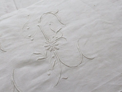 E Small Bolster - Antique French 'E' Monogram PR88