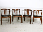 A set of 4 Danish wishbone dining chairs
