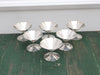A Set of 6 Deco French Silver Plated Champagne Coupes