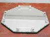 1930s Hexagonal French Deco Mirrored Tray with Handles