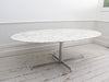 A Very Large Florence Knoll 1960's Oval Arabescato Marble Dining Table for Ligne Roset