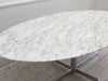 A Very Large Florence Knoll 1960's Oval Arabescato Marble Dining Table for Ligne Roset