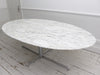 A Very Large Florence Knoll 1960's Oval Arabescato Marble Dining Table for Roche Bobois