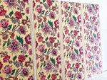 A Set of Four Colourful Antique French Floral Wallpaper Panels - Decorative French Antiques - Streett Marburg 