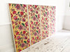 A Set of Four Colourful Antique French Floral Wallpaper Panels - Decorative French Antiques - Streett Marburg 