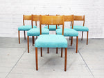 A Set of Six 1960's Dining Chairs in the Style of Gio Ponti
