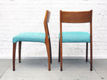 A Set of Six 1960's Dining Chairs in the Style of Gio Ponti