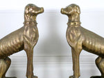 An early 20th C Large Bronze Pair of Italian Terracotta Dogs
